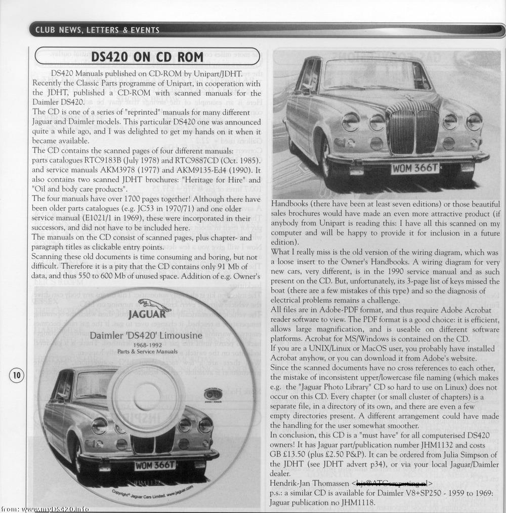 Review Driving Member Nov. 2003