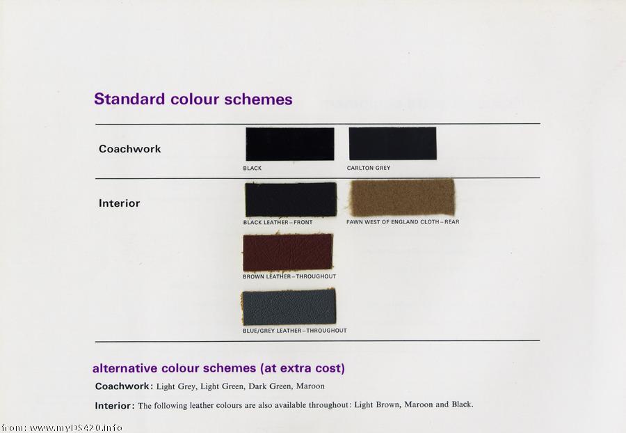 Colour samples 1967-1970 p10a