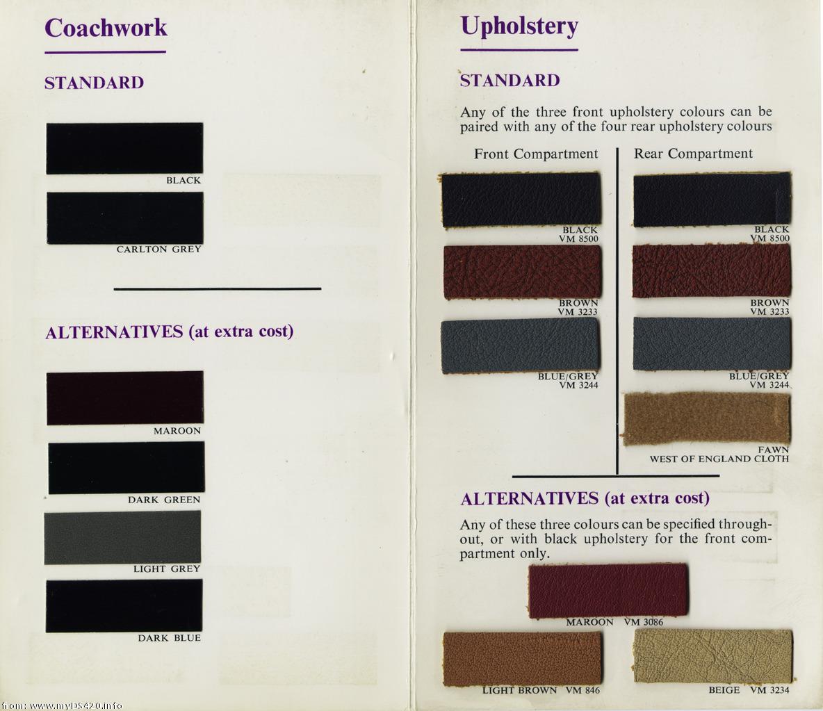 Colour samples Oct 1970 p20a