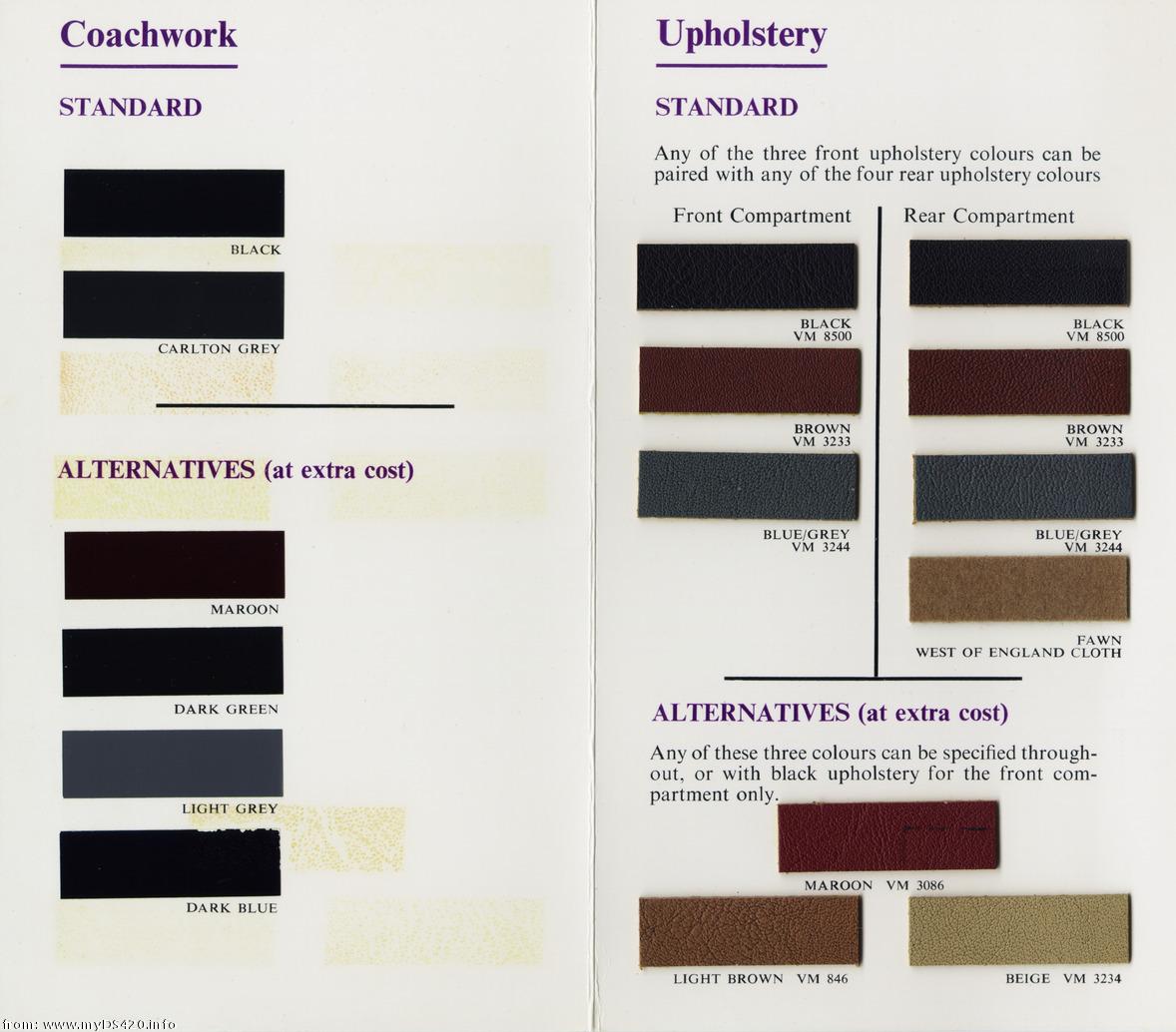 Colour samples May 1972 p30a