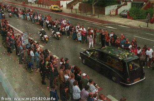 princess diana funeral procession. princess diana funeral flowers