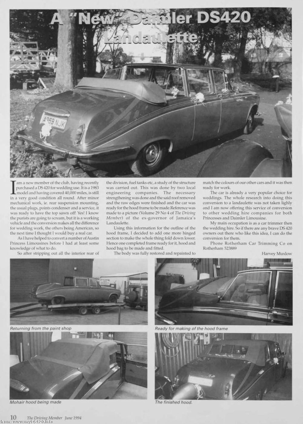 DIY Landaulette DM article Vol31Nr1Jun94c