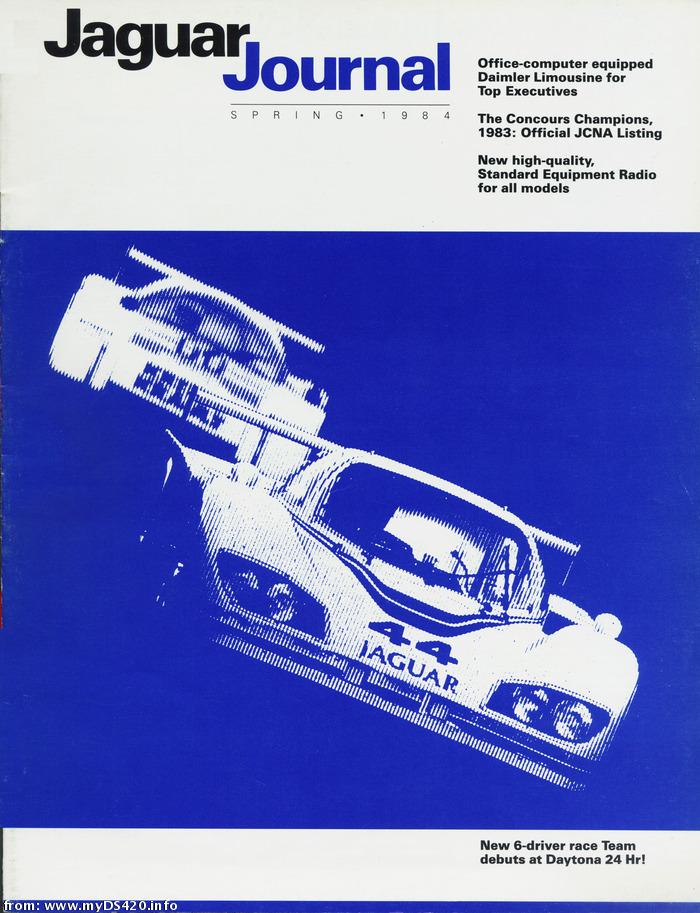 Jaguar Journal (spring 1984) pcover