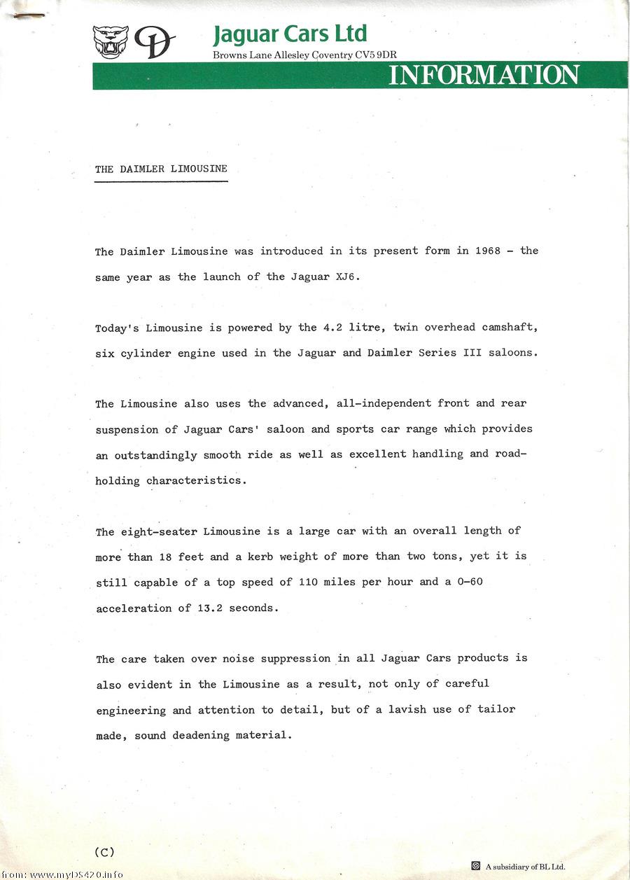 Model Year 82 - Press Release p1