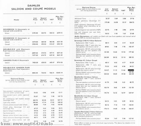 Jaguar Saloon April 1976(15kB)