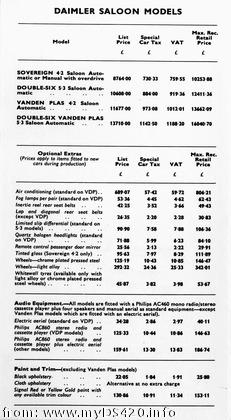 Daimler Saloon January 1978(10kB)