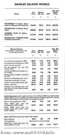 Daimler Saloon April 1978(8kB)