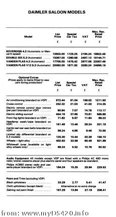 Daimler Saloon June 1980(8kB)