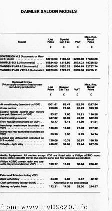 Daimler Saloon February 1981(8kB)