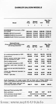 Daimler Saloon April 1981(8kB)