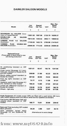Daimler Saloon July 1981(7kB)