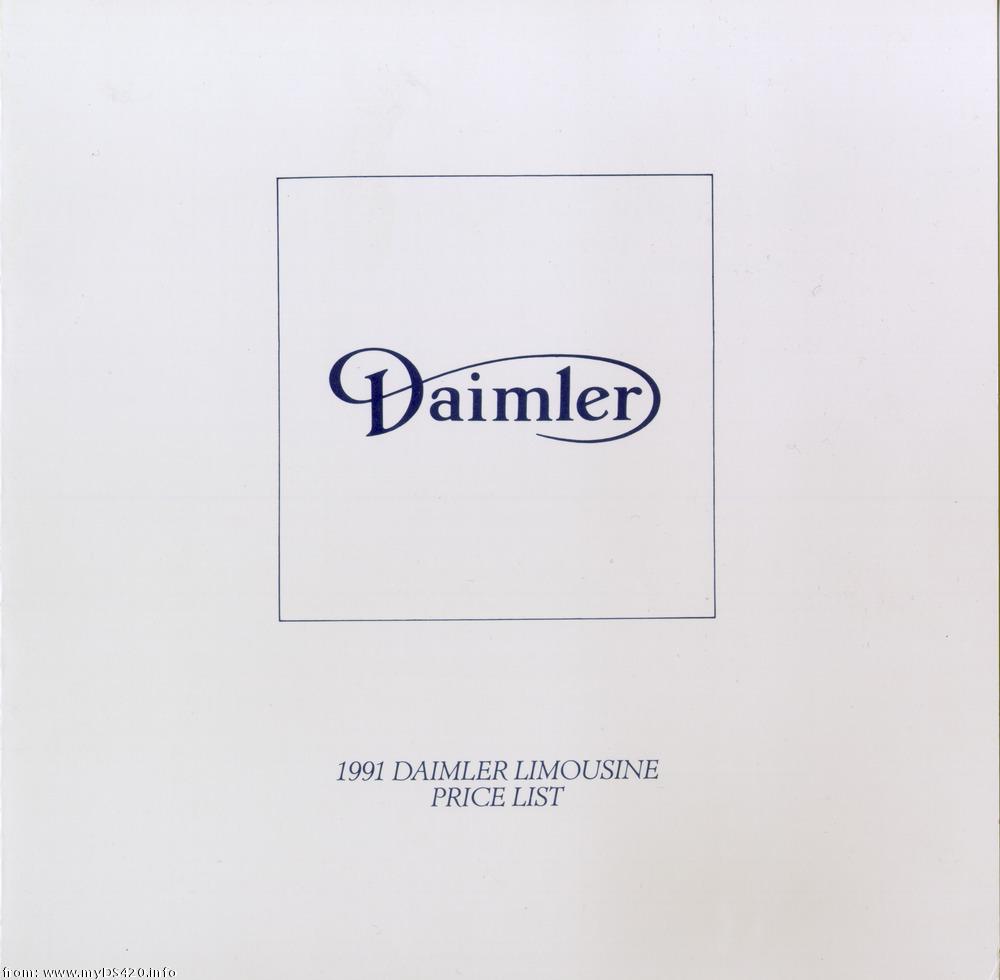 price list 1990 front cover