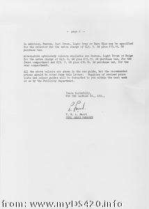 dealer letter Dec. 1970-2