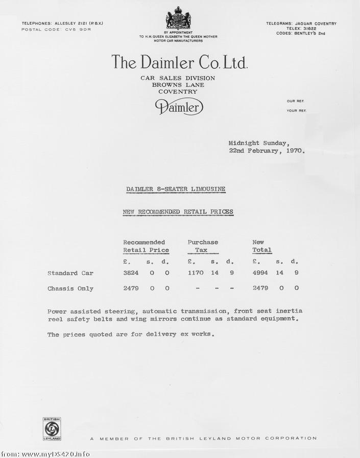 Dealer letter Feb. 1970 price_feb70b
