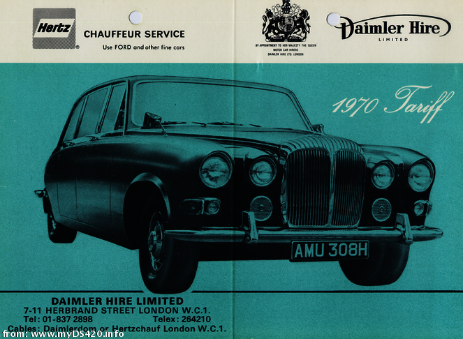 Daimler Hire '70 hire1970_1