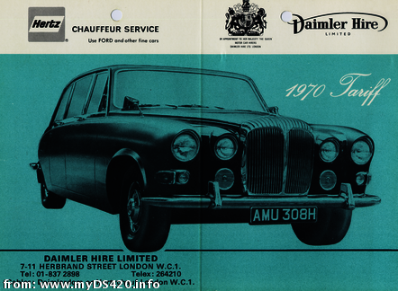Daimler Hire 1970 1
