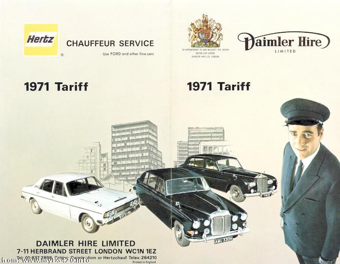Daimler Hire '71 hire1971_1