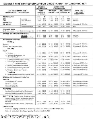 Daimler Hire 1971 2