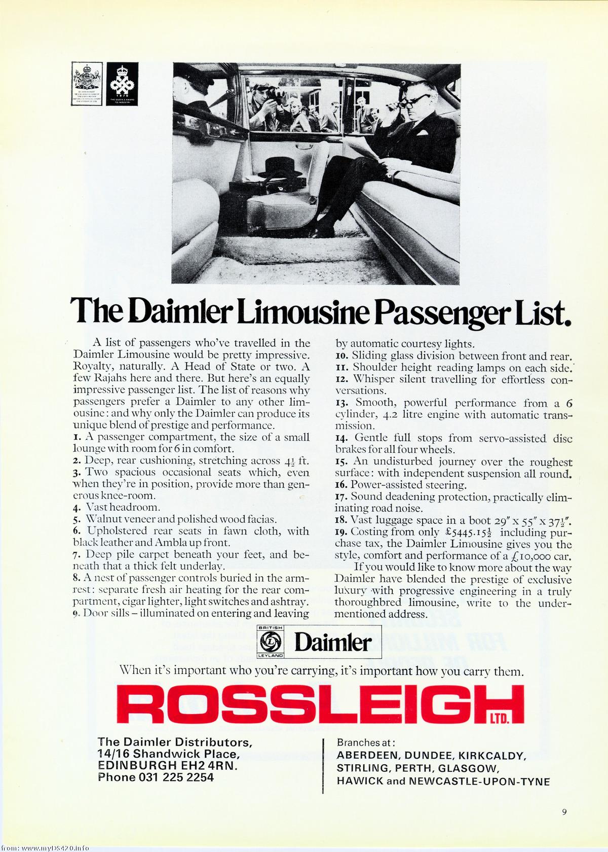 Rossleigh advert 1971 p3