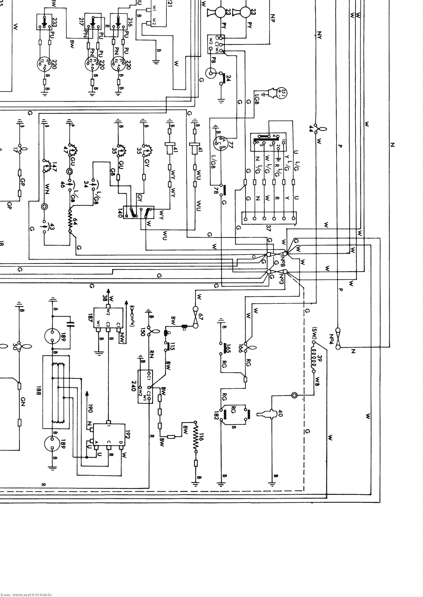 wiring diagram medium res. A4 NE (1970)