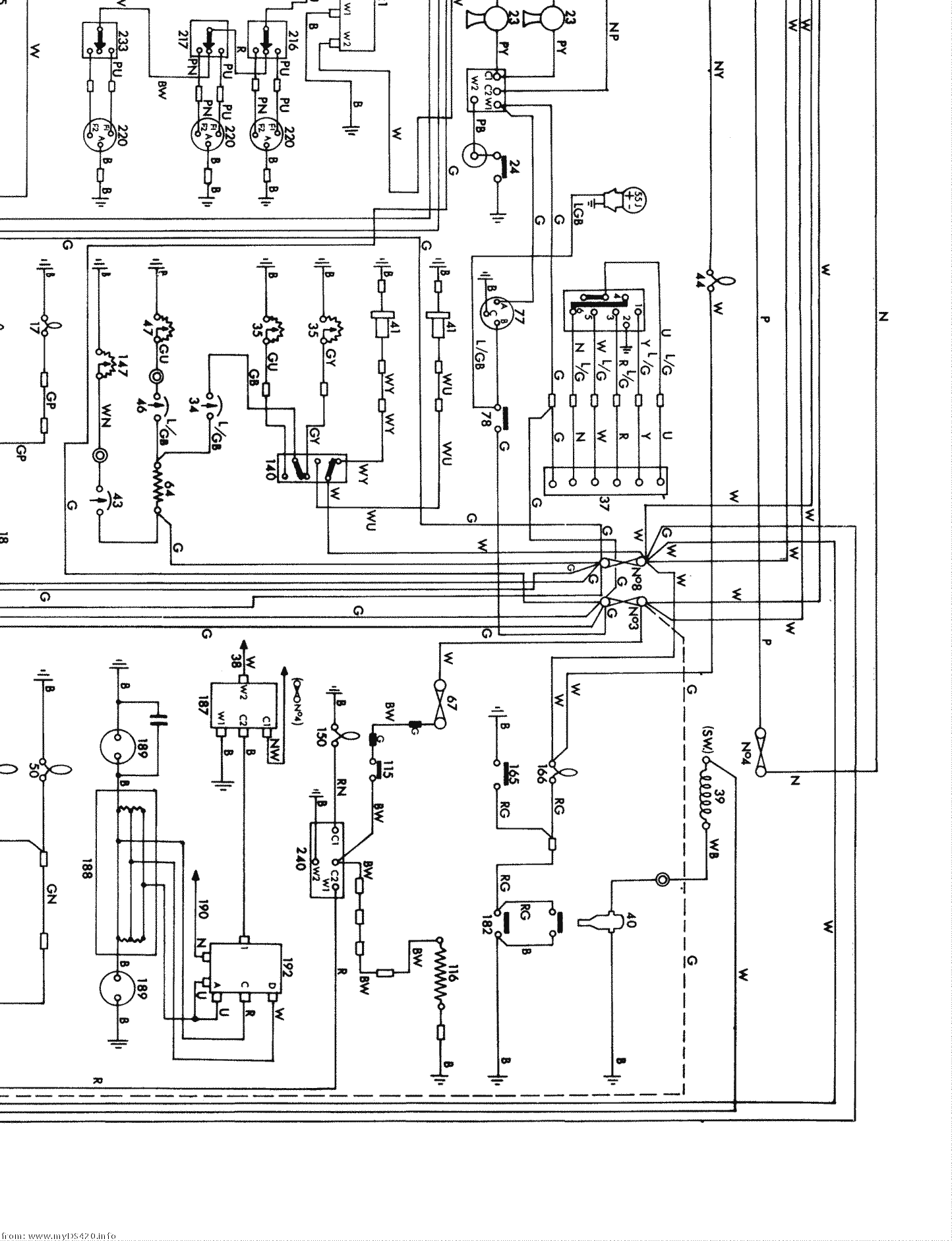 wiring diagram medium res. Ltr NE (1970)