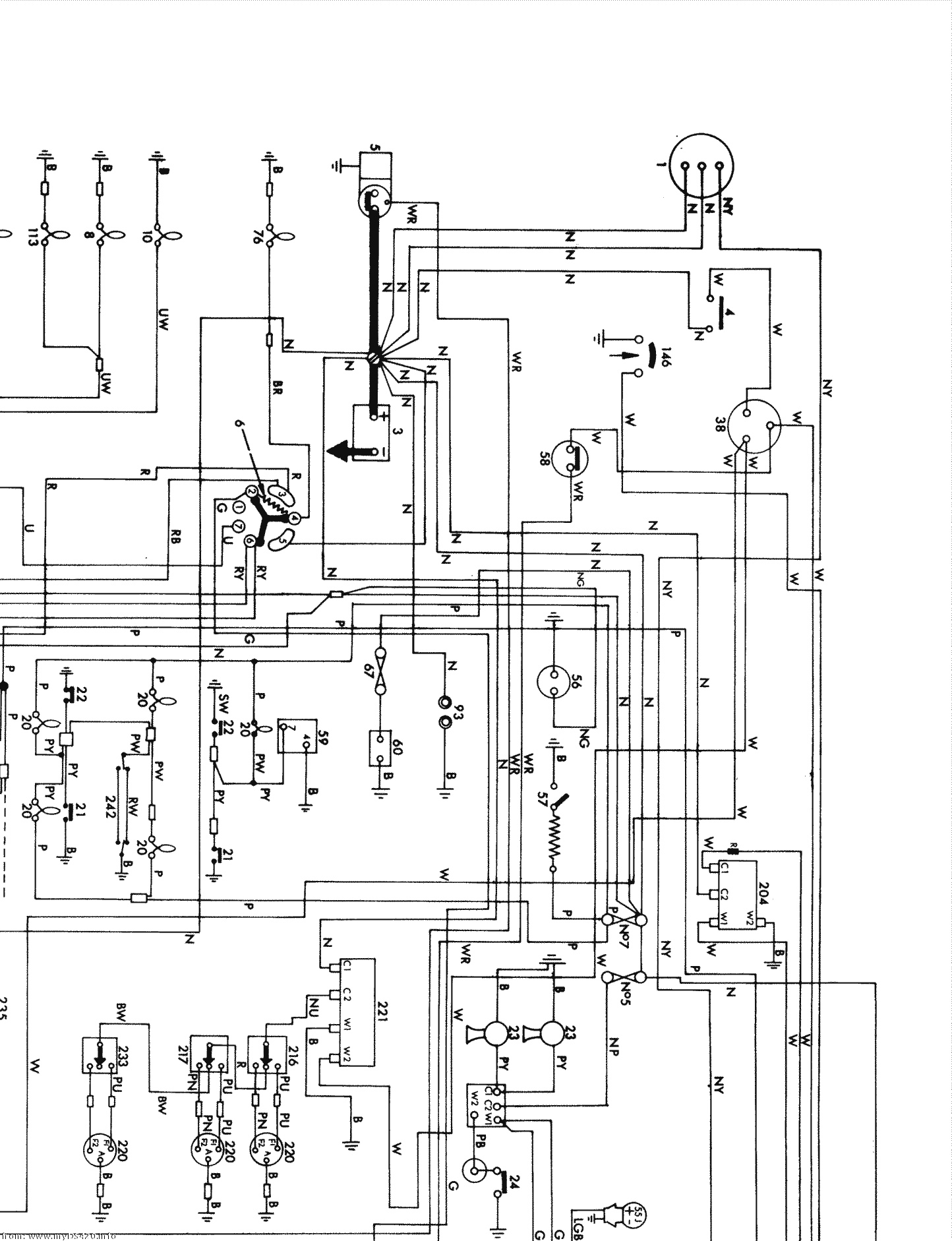 wiring diagram medium res. Ltr NW (1970)