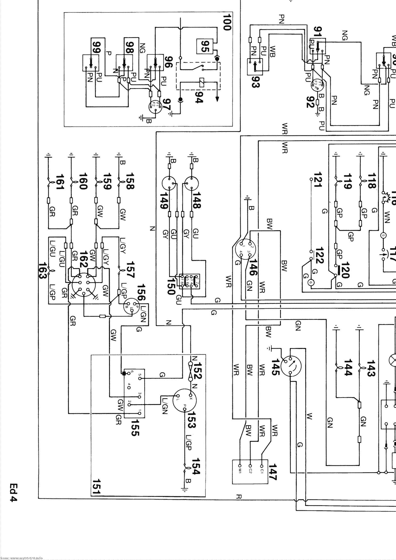 wiring diagram medium res. A4 SE (1986)