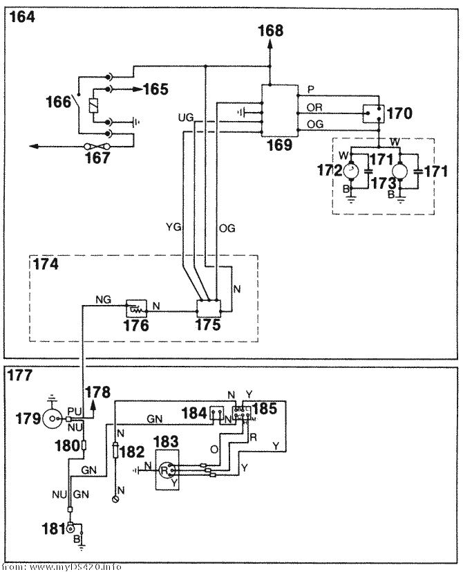 wiring diagram rear airco (1986)