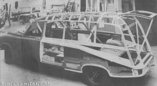 Constructing the first Woodall Nicholson DS420 hearse