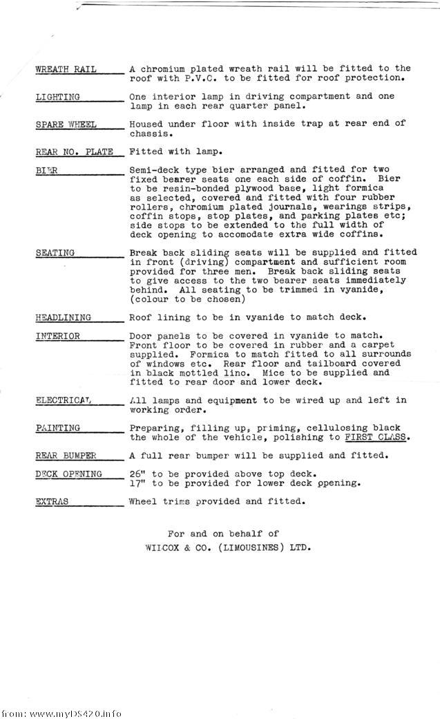 early Wilcox hearse specs p2