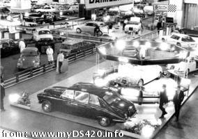 Daimler stand at Earls Court, 1968 or 1969